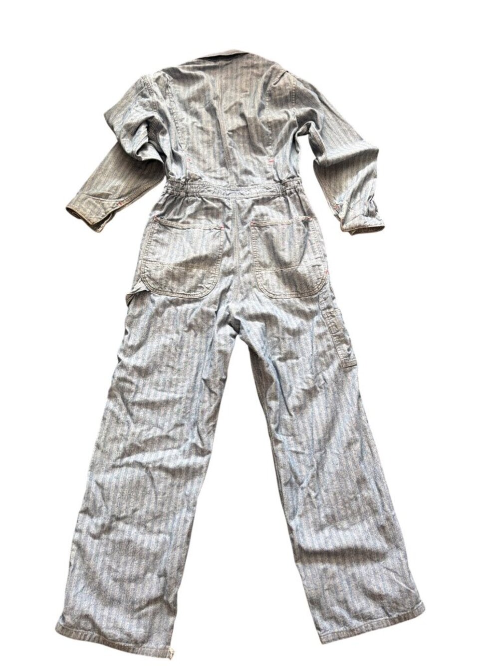 VTG Big Mac Penneys HBT Work Coveralls Herringbone Twill Scovill Zip Sanforized - Picture 3 of 13